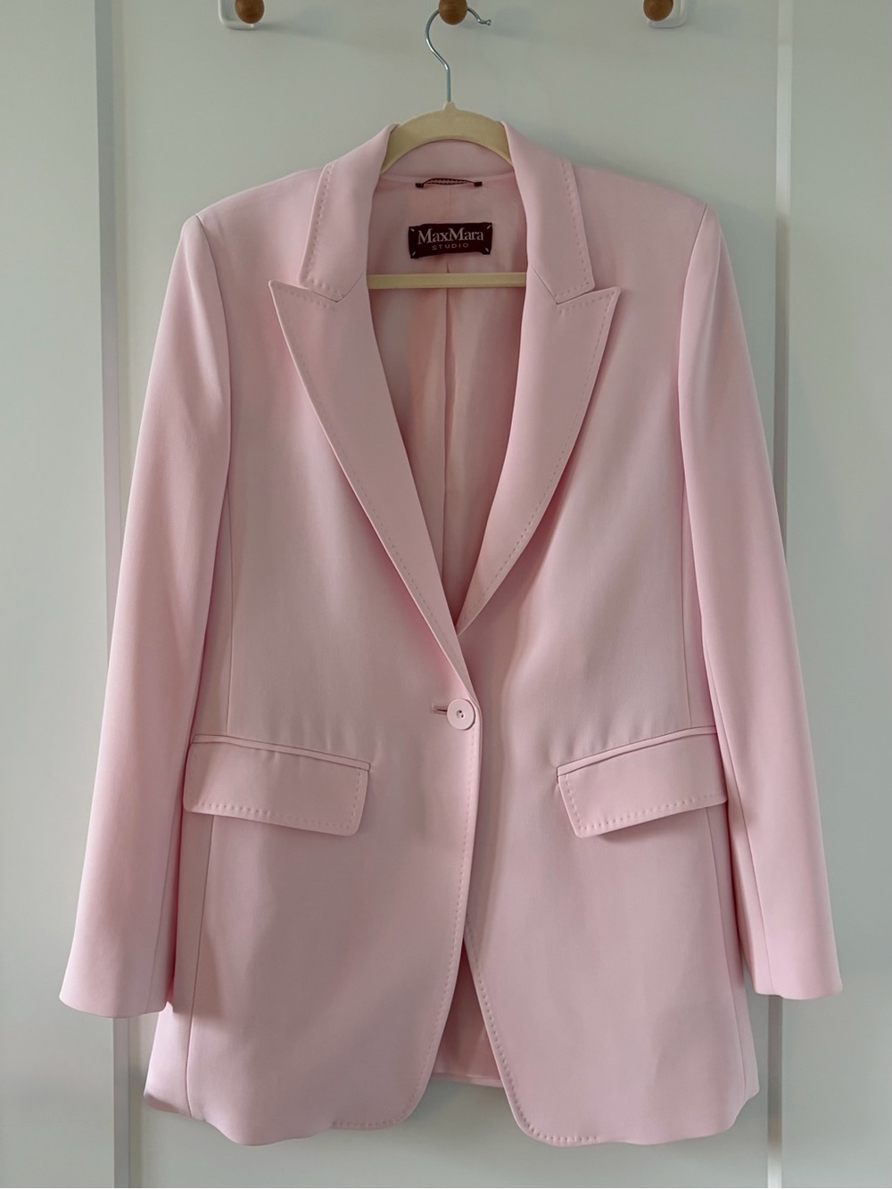 Max Mara Sartorial Blazer - Light Pink Size 8